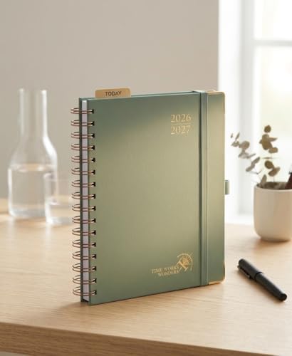 POPRUN 2026-2027 Weekly Planner 6.25" x 8.5" Weekly and Monthly Planner