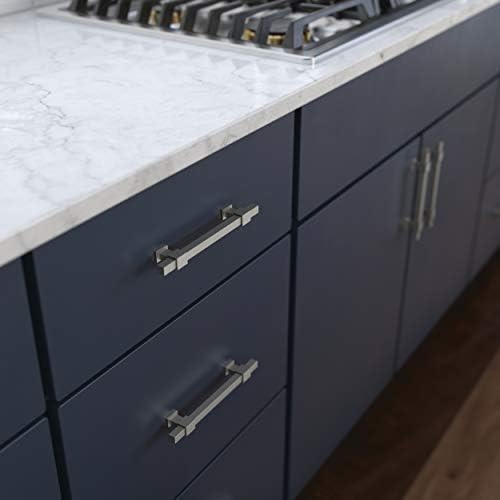 Franklin Brass 5 Pack Matte Brushed Nickel Cabinet Handles Adjustable Drawer Pulls for Kitchen Cabinet Knobs Dressers and Cupboards 1-3/8 to 6-5/16 inch (35–160mm) Hole Center | Adjusta-Pull™