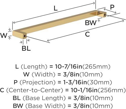 Amerock 10-1/16" Monument Champagne Bronze Drawer Pull