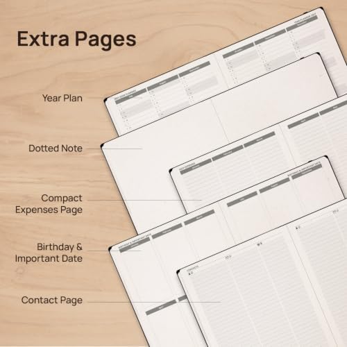 POPRUN 2027 Planner Weekly and Monthly,8.5" x 10.5" Recycled Paper Calendar