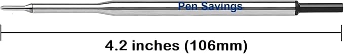 5 Pen Savings Ballpoint Pen Refills Compatible with Papermate Lubriglide, Aspire, PhD Pens, Medium Point, Bulk Packed (Purple)