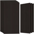 TO-TH Sound Proofing Wall Panels Decorative Acoustic Panel 10 Pack, Ebony
