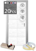 Arrowzoom 20-Pack Polyester Acoustic Panels 12x12 in White AZ1184