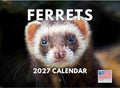 Ferret Calendar 2027 Monthly Wall Calender 12 Month