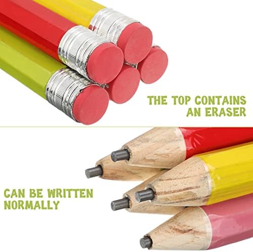 Tinlade 6 Pcs Jumbo Pencils Giant Pencil Multicolored Prop for Kids School