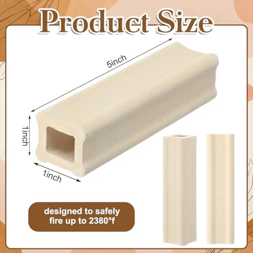 Nuanchu 4 Pack Kiln Post High Alumina Kiln Posts, 5 x 1 Inch
