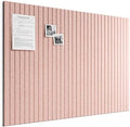 Bumusty 48"x 36" Large Felt Bulletin Board Tiles, Pink