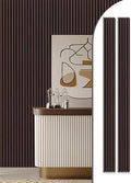 WoveN SounD Wood Panels for Wall, Brown, 2 Pack, 108x8 in