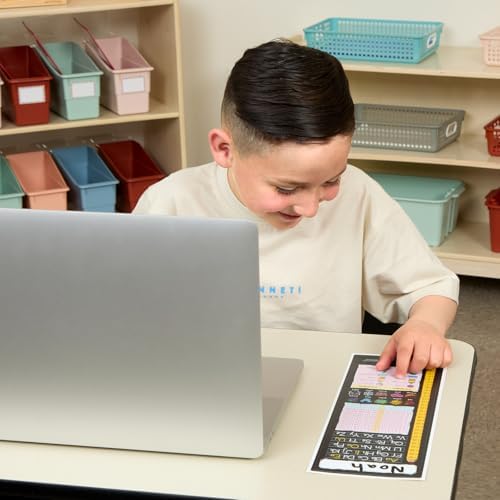 Really Good Stuff Vertical Chalkboard-Style Desktop Helpers, Vinyl