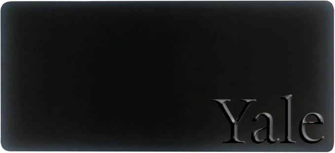 Yale University Alumni Desk Mat, Durable Office Supplies, Non-Slip Base, Responsive Desk Pad with Smooth Surface, Black
