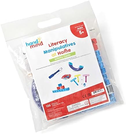 hand2mind Literacy Take Home Manipulatives Kit, Includes FingerFocus Highlighters, Phoneme Phone, Reading Rods Phonemic Awareness Linking Cubes, Magnetic Wand and Chips, Reading Tools (139 Pieces)