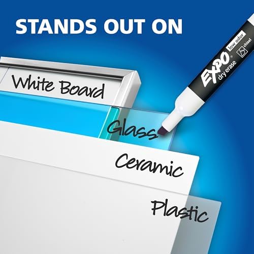 EXPO Dry Erase Markers, Low Odor Ink, Chisel Tip, 40 Count - Whiteboard, Calendar, Organization, Essential Supplies for Office, School, Classroom, Teachers