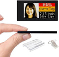 [Santek] EZ Sign NFC E-Paper Display – No Battery, Ultra-Thin 0.13”, Rewritable 4-Color Digital Display, App-Controlled (iOS/Android/PC), IP65 (Black, 2.13 inch)