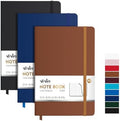 ViVin 3 Pack A5 Hardcover Lined Notebook,192 pg College Ruled 5.5x8.3