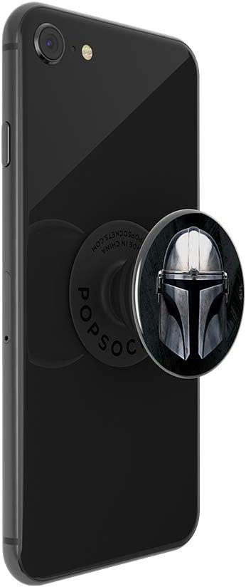 PopSockets Adhesive Phone Grip, Holder- Mandalorian Gloss | Secure Comfortable Hold, Anti-Drop, Kickstand, Star Wars, Grogu, Electronic Accessories, For iPad/Kindle/iPhone/Android