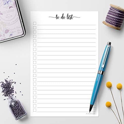 321Done To Do List Notepad, 5.5x8.5, 2-Pack, 50 Sheets Each, Wide Ruled