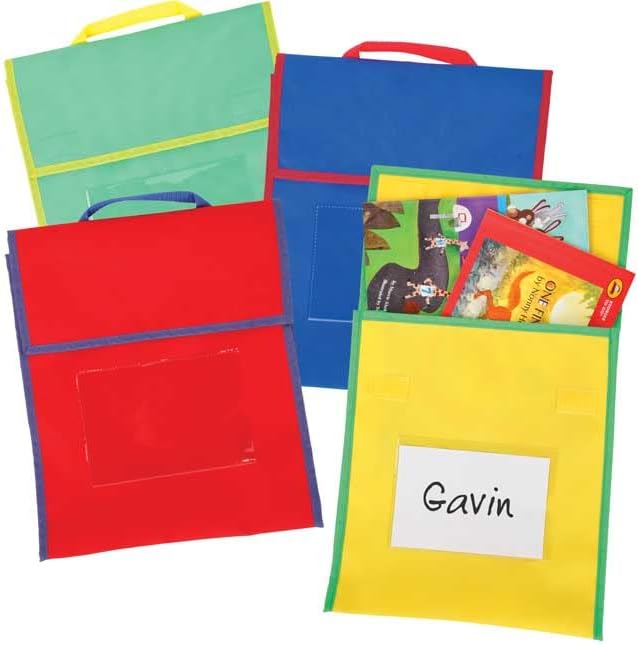 Really Good Stuff Store More Medium Book Pouches, 36-Pack, Blue
