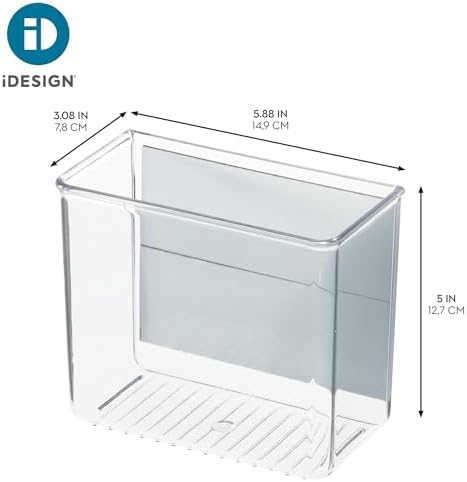 iDesign Magnetic Small Clear Plastic Organizer Bins