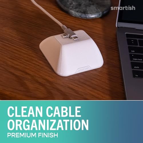 Smartish Magnetic Cord Holder, Cable Wrangler, Nightstand & Desk Organizer