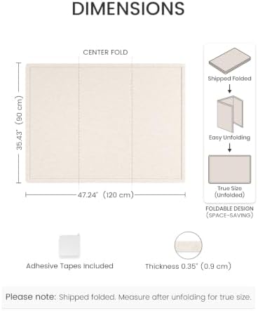 Fluxynara 47.2" x 35.4" Large Bulletin Board, Oatmeal
