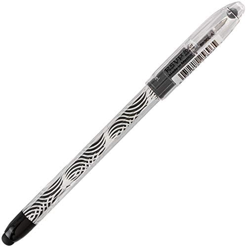 Pentel RSVP STYLUS Ballpoint Pen, Fine Line, Black Ink (BK90L-A) (12 count)
