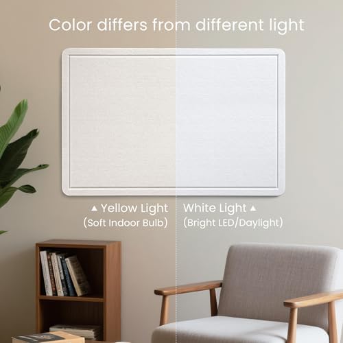 Felt Bulletin Board 48x36 inches, Decorative Pin Board for Home & Office