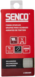 SENCO Collated Medium Wire Staples, Galvanized, 18 GA (L10BABR) 1,000 Box