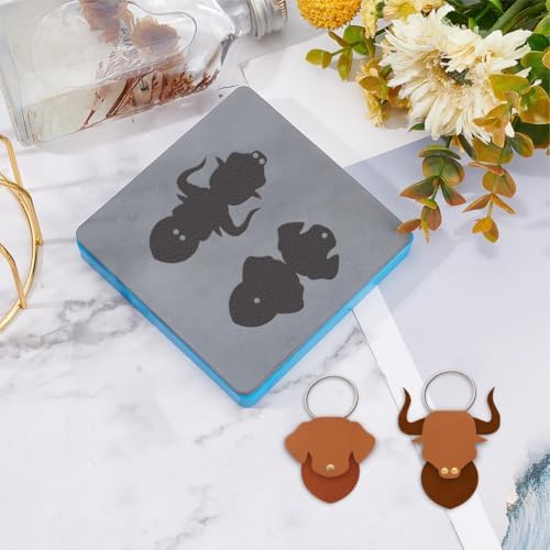 SUPERDANT Leather Cutting Dies Keychain Cutting Dies for DIY Leather Craft
