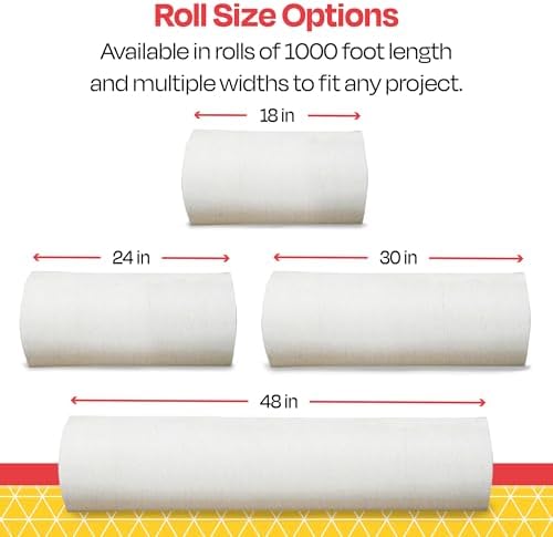School Smart Butcher Kraft Paper Roll, 40 lb, 30 Inches x 1000 Feet, White