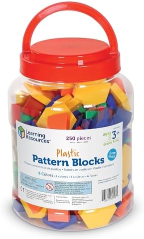 Learning Resources Plastic Pattern Blocks