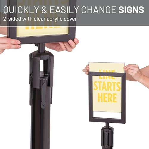 US Weight Steel Frame Sign Holder Compatible with USW Steel Stanchions