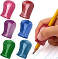 The Pencil Grip Metallic Grippers 6-Pack, Pencil Grips for Kids Handwriting, Ergonomic Pen Holder for Righties & Lefties, Writing Practice for Kids, Toddlers, Adults, Writing Tool with Finger Cushion