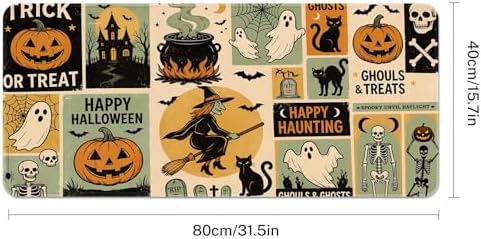 Britimes Large Mouse Pad, Mouse Pad, 31.5 x 15.7 Inch, Halloween Vintage