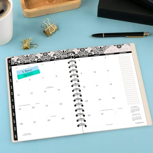 Mead Cambridge 2027 Planner, Weekly & Monthly, 5.5" x 8.5", Casablanca (1847-200-27)