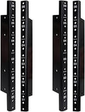 Sound Town 4-Pack 6U Steel Rack Rails with Black Powder Coated Finish and Screws (ST-RR-06UX2)