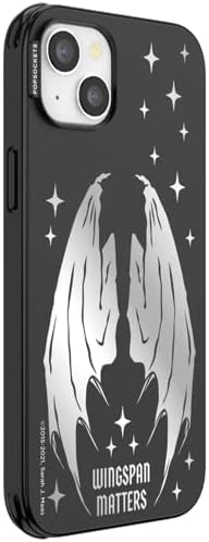 PopSockets iPhone 14 Plus Phone Case with MagSafe- Wingspan | Magnetic, Wireless Charging, Camera & Drop Protection, Bookish, Acotar, Throne, Glass, Sarah
