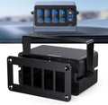 Nilight 5 Gang Rocker Switch Box Detachable Housing 5 Holes Aluminum Panel