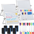 AmazingSpark 4 Pcs Small Dry Erase White Board with Stand 12 x 8'', White
