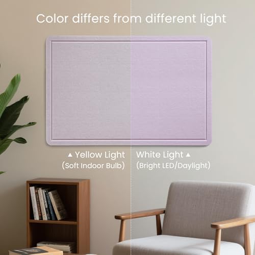 Felt Bulletin Board 24x18 inches, Decorative Pin Board for Home & Office