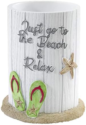 Avanti Linens - Tumbler, Countertop Cup for Bathroom or Kitchen, Beach Inspired Bathroom Decor (Beach Mode Collection) \