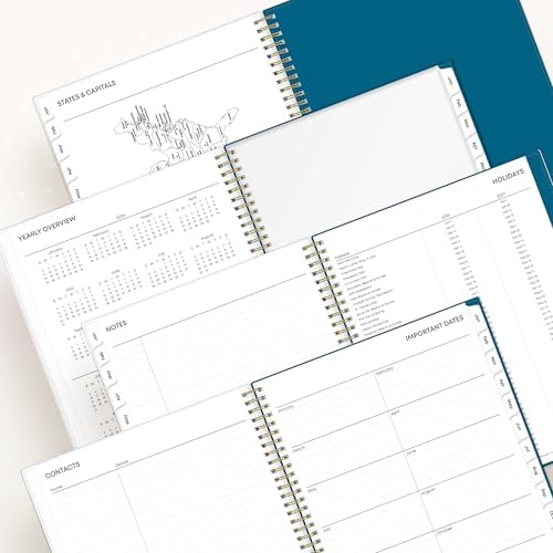 Blue Sky 2026 Weekly & Monthly Planner Calendar, 8.5"x11", Bakah Blue