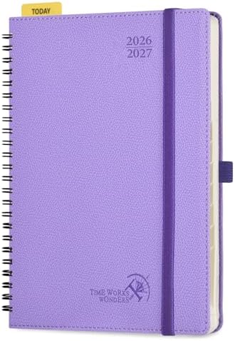 POPRUN Weekly Planner 2026-2027, 8.5" x 10.5" Academic Year Calendar Book