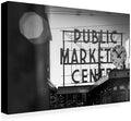 Wrapped Canvas Wall Art - Yale Gurney 'Pike Place Market' Wall Art for Living Room, Bedroom, or Office Décor - 12x19