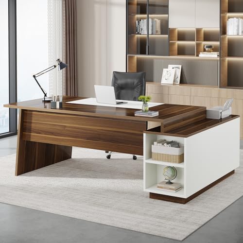 Tribesigns 70.5" L-Shaped Executive Office Desk, Large Computer Desk