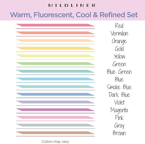 Zebra Pen MILDLINER No Bleed Highlighter, Assorted Colors, Dual Tip, 15-Pk