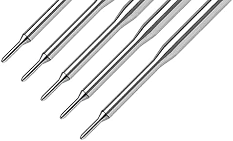 5 Pen Savings Ballpoint Pen Refills Compatible with Papermate Lubriglide, Aspire, PhD Pens, Medium Point, Bulk Packed (Black)