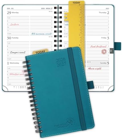 POPRUN Pocket Planner 2026-2027 (Size 4''x6.25'') Academic Pocket Calendar