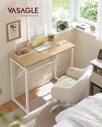 VASAGLE Folding Desk, Small Computer Desk, Foldable Table 31.5 Inch