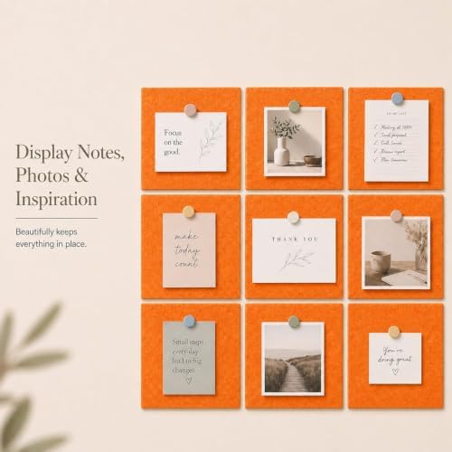 Felt Bulletin Board Tiles, Large Cork Board Alternative,24 x 36 in