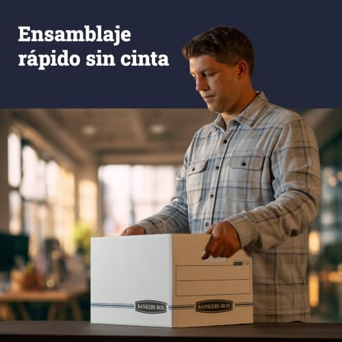 Bankers Box 6-Pack Basic-Duty File Storage Box with Lid, Letter/Legal
